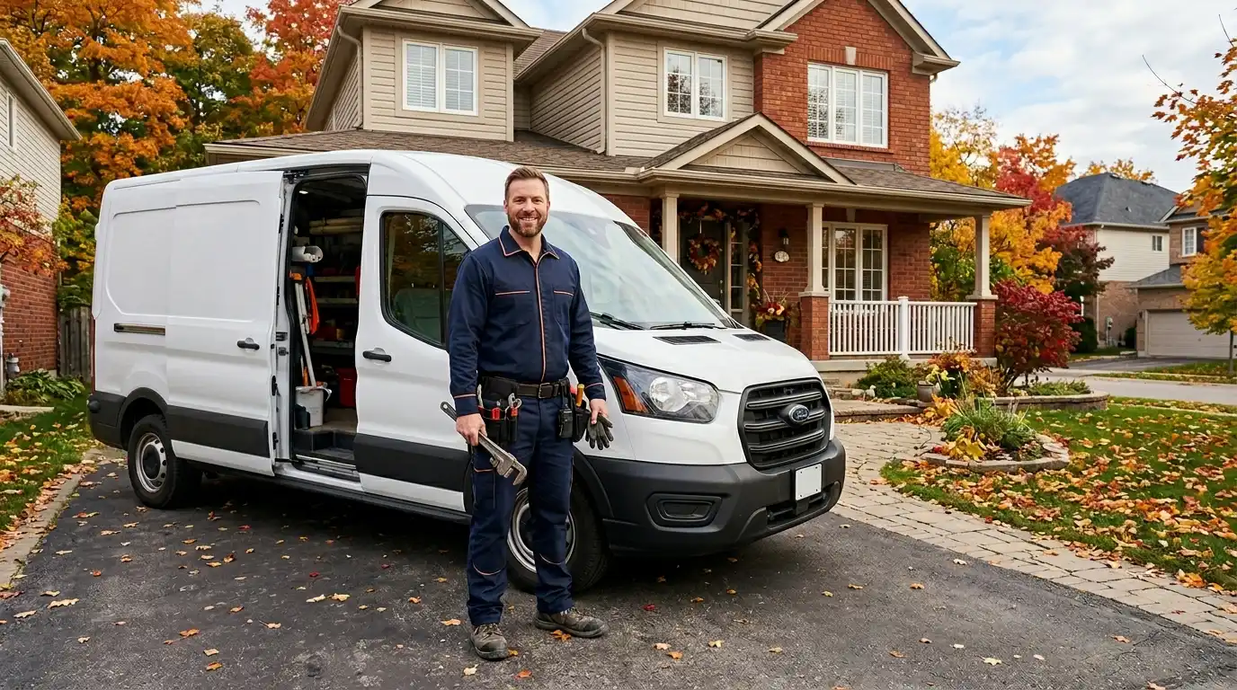 Licensed Oakville Plumbing Pro technician ready for a seasonal inspection