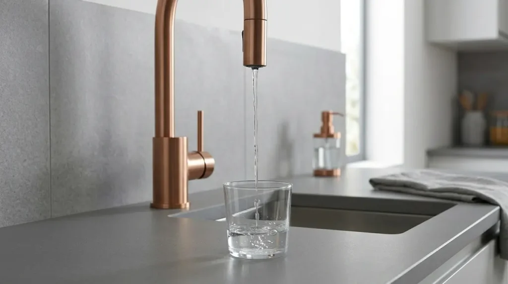 Low water pressure from a kitchen faucet in an Oakville home
