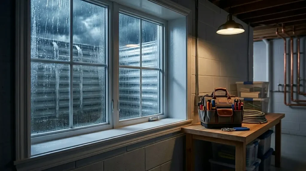 Basement at risk of flooding during an Oakville storm