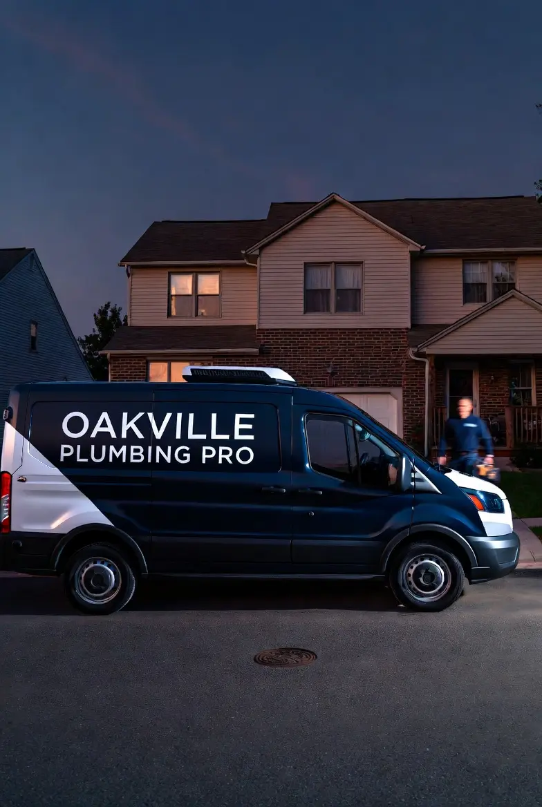  Oakville Plumbing Pro emergency plumber arriving for an after-hours call