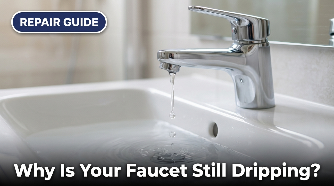 Dripping bathroom faucet showing signs of a worn internal seal in an Oakville home
